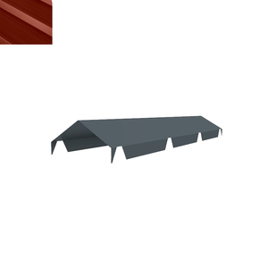 FAITIERE DOUBLE CRANTE 2,10m 8012 ROUGE TUILE